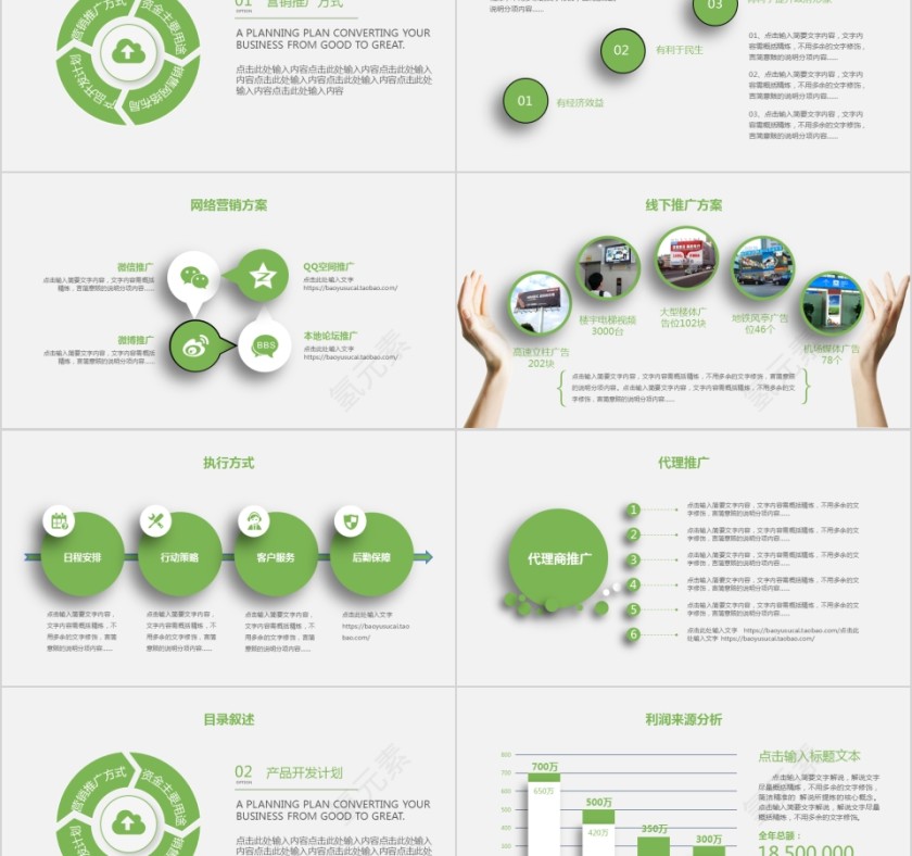 绿色简约20xx年商务策划板商业项目计划书第2张