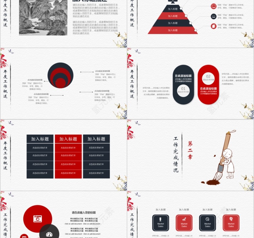 中国风学术报告公司介绍未来发展通用PPT第2张