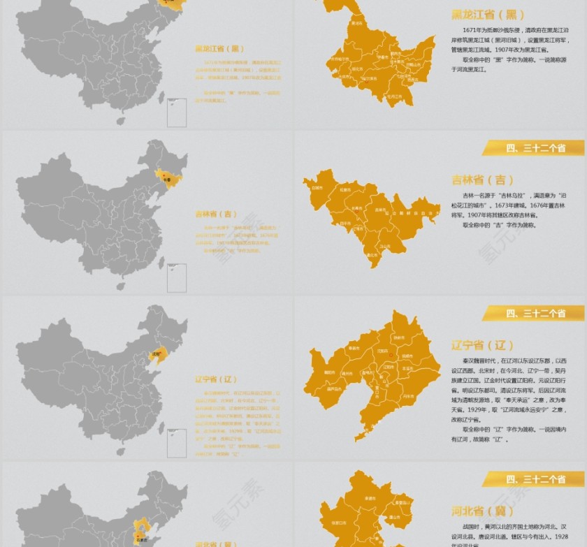 中国地图PPT 第5张