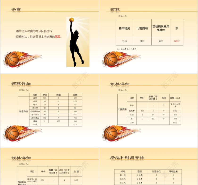 篮球友谊赛ppt第3张