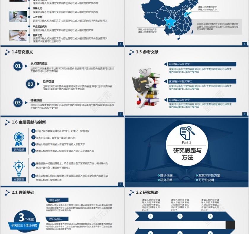蓝色大气搞笑论文毕业答辩学术答辩第2张