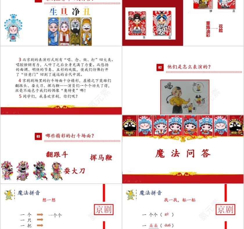 京剧幼小衔接教学课件PPT模板第2张