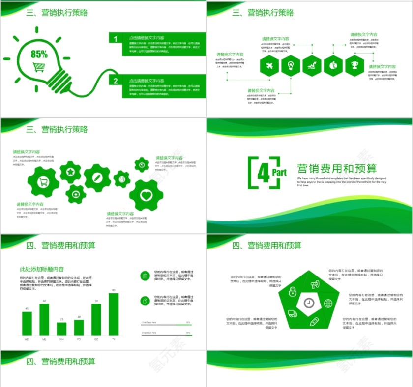 2019市场营销工作总结PPT模板第4张