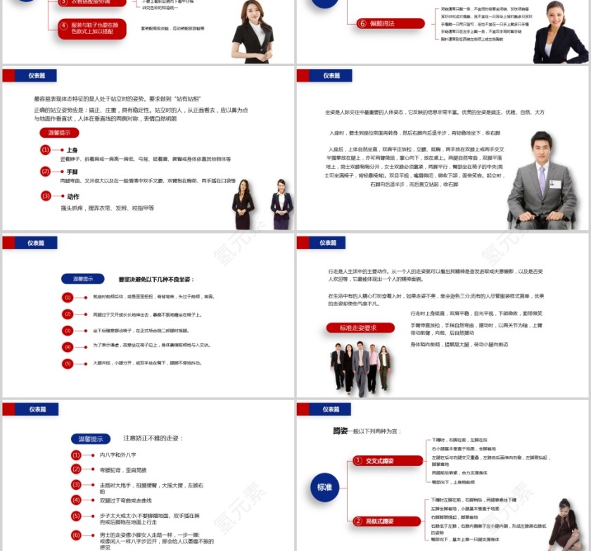 精美全面商务礼仪常识商务礼仪PPT第3张