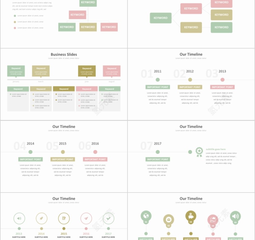 企业组织结构图ppt公司架构图模板第2张