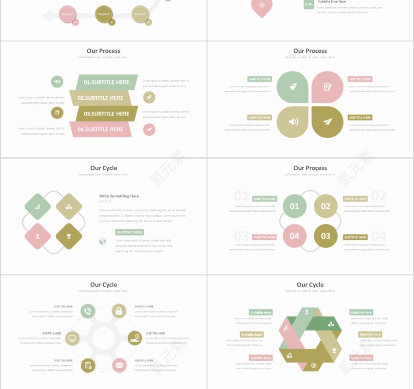 企业组织结构图ppt公司架构图模板第6张