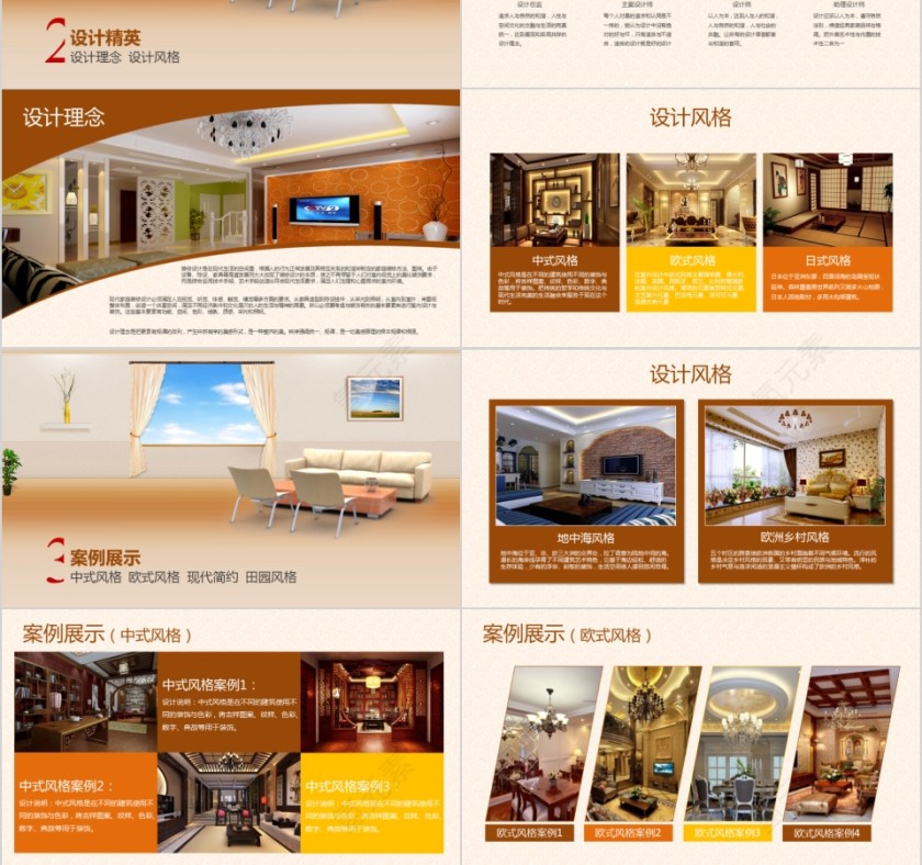 室内设计软装装修装潢家居方案PPT模板动态简约北欧风格案例展示第3张