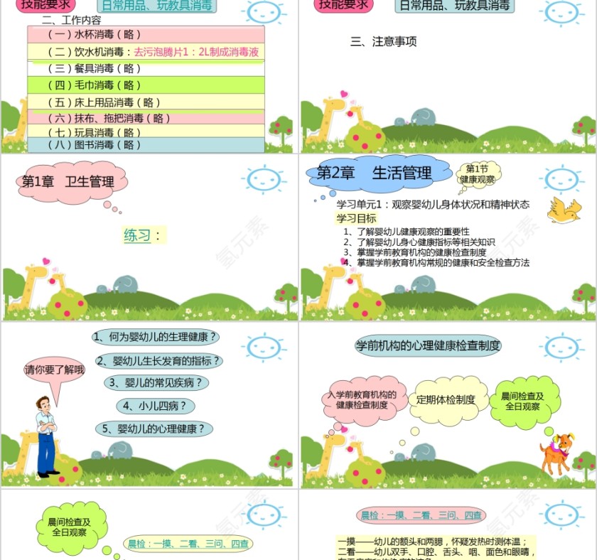 国家职业资格培训教程保育员培训PPT模板第10张