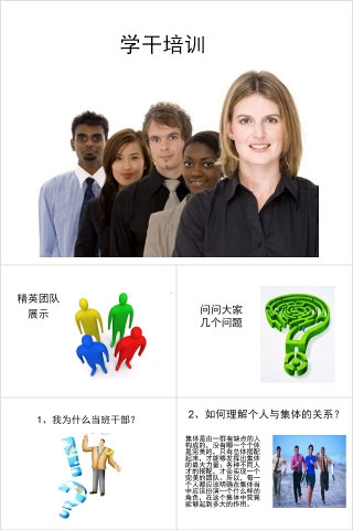  大中学生班干部培训PPT课件