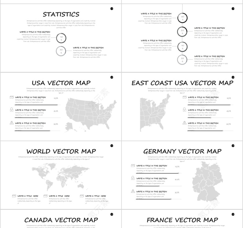 欧美极简PPT商务汇报产品推介通用ppt模板第13张
