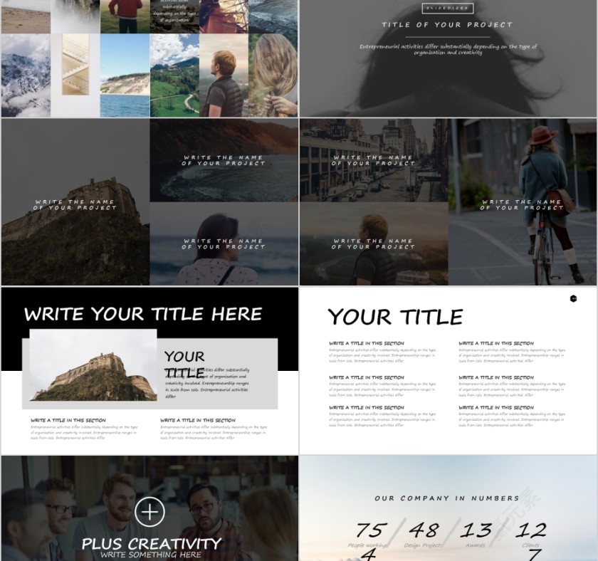 欧美极简PPT商务汇报产品推介通用ppt模板第8张