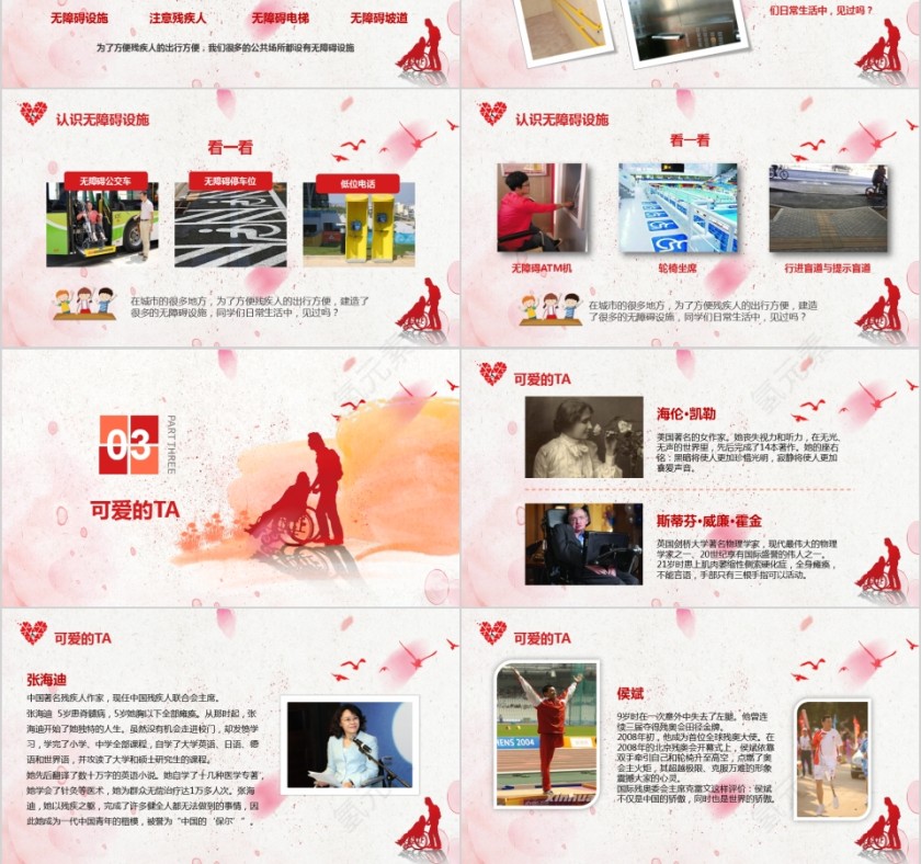 关爱残疾人国际残疾人日主题班会PPT第3张