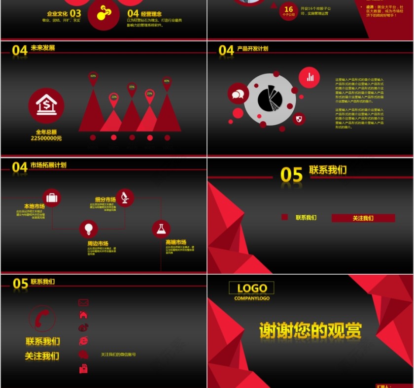 企业文化介绍动态PPT模板第6张