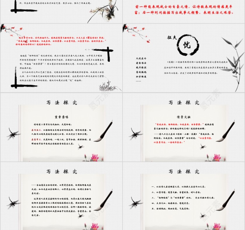 小学语文课件PPT模板 读书分享教师说课老师讲课古诗寓言公开课第3张