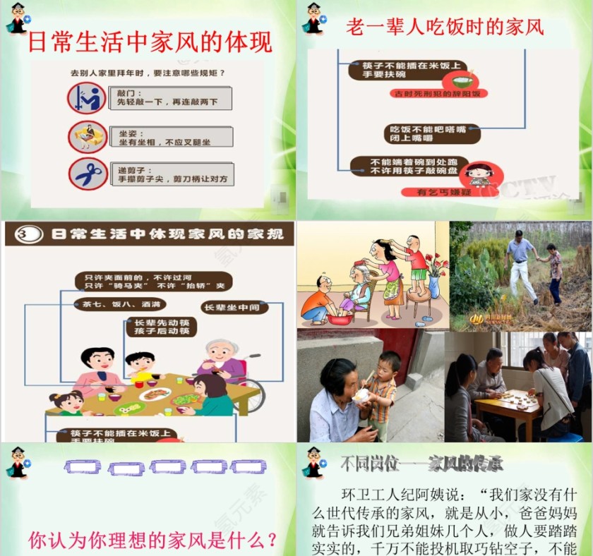 传承好家训 建设好家风主题家风家规家训PPT第7张