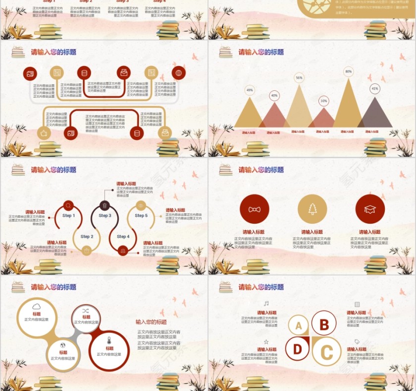 读书报告汇报模板PPT第3张