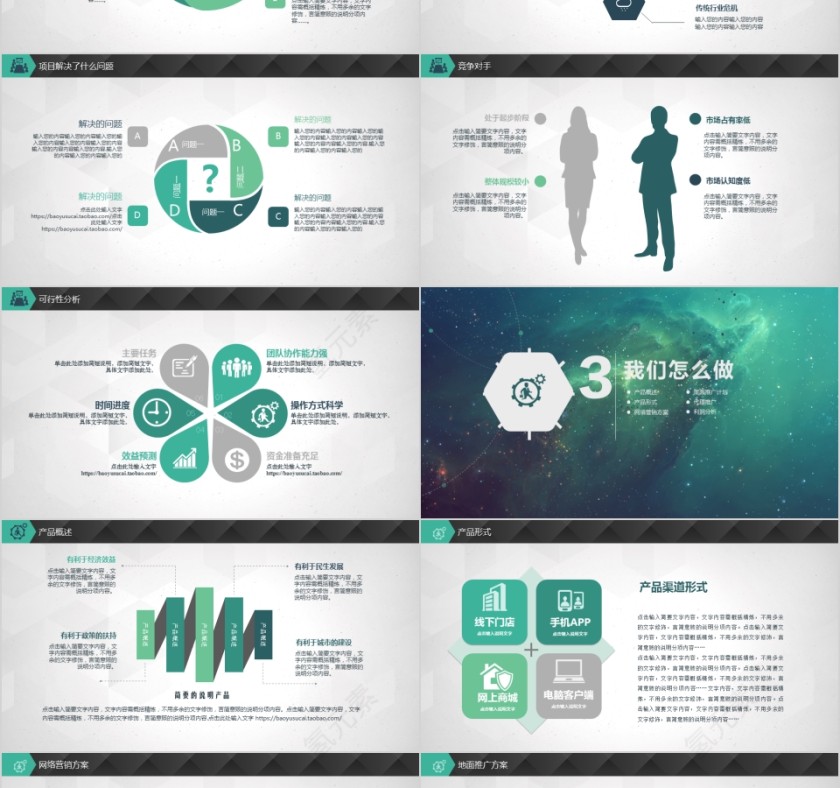 简约大气商务策划商业项目计划书ppt第3张