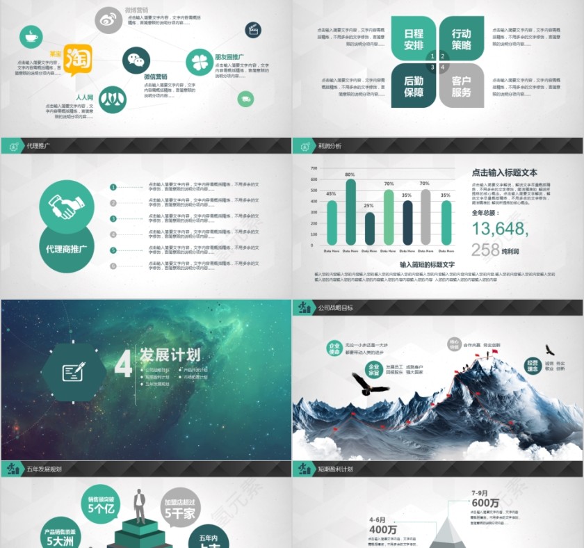 简约大气商务策划商业项目计划书ppt第4张