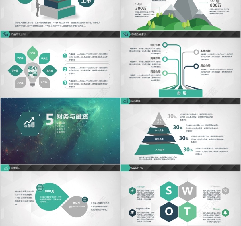 简约大气商务策划商业项目计划书ppt第5张