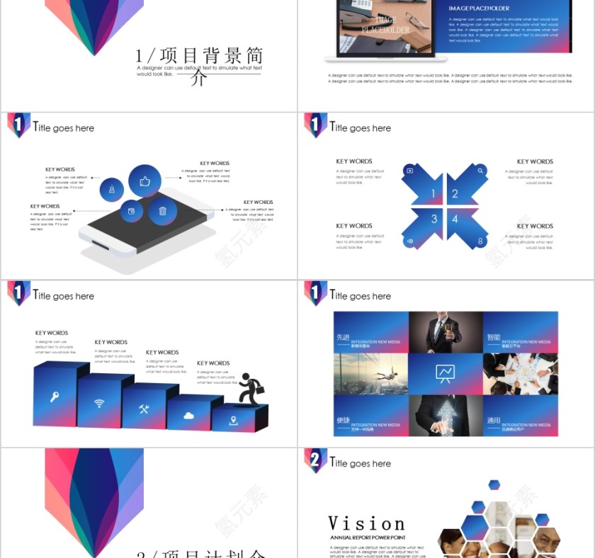 蓝色简约大气商业项目融资计划书模版第2张