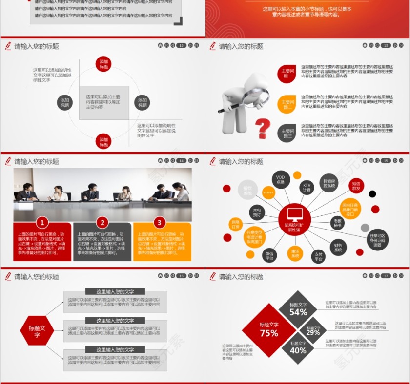 中国联合网络通信企业策划商务展示通用PPT设计第3张