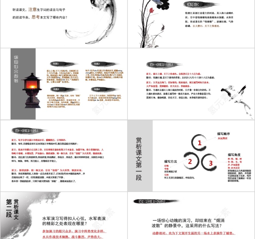 小学语文课件PPT模板 读书分享教师说课老师讲课古诗寓言公开课第2张