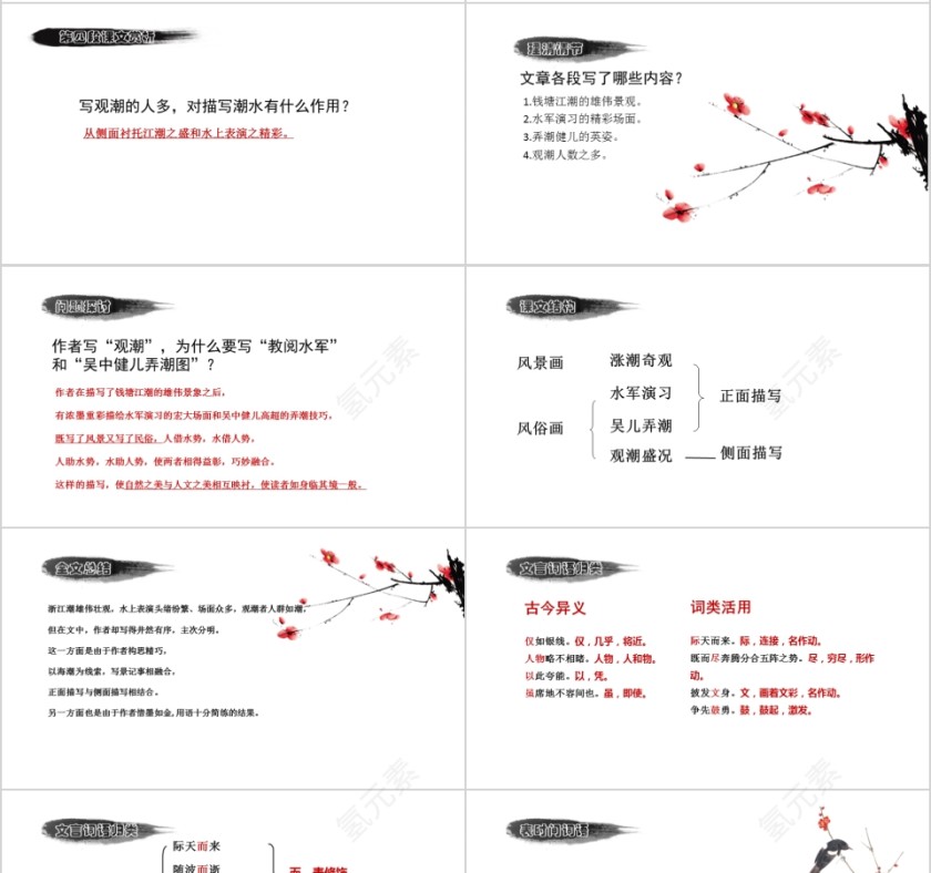 小学语文课件PPT模板 读书分享教师说课老师讲课古诗寓言公开课第4张