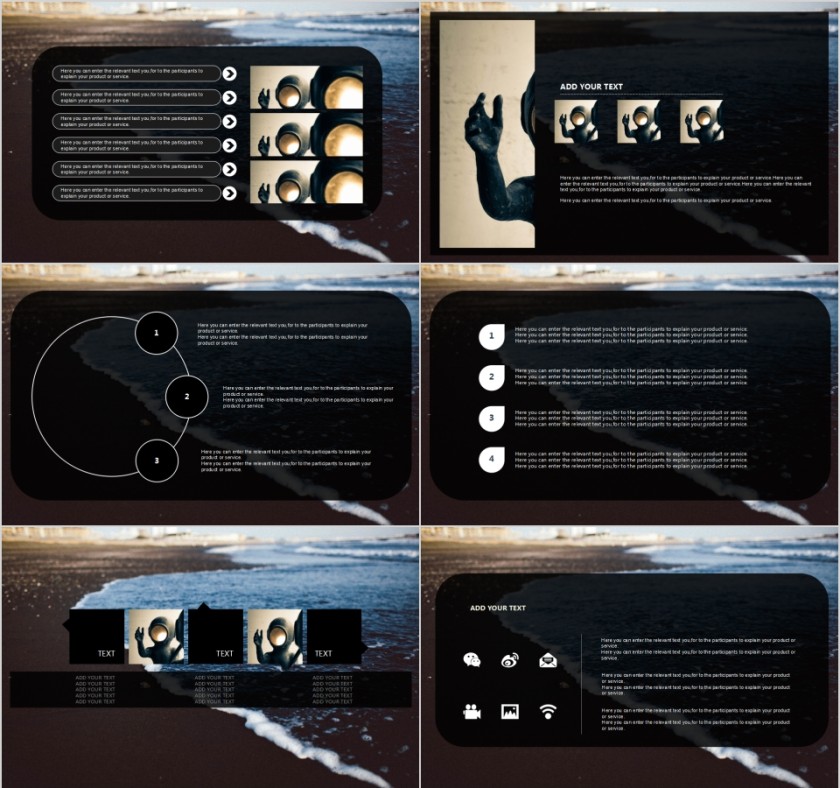 欧美极简PPT创意欧美杂志风创业书PPT模板 第2张