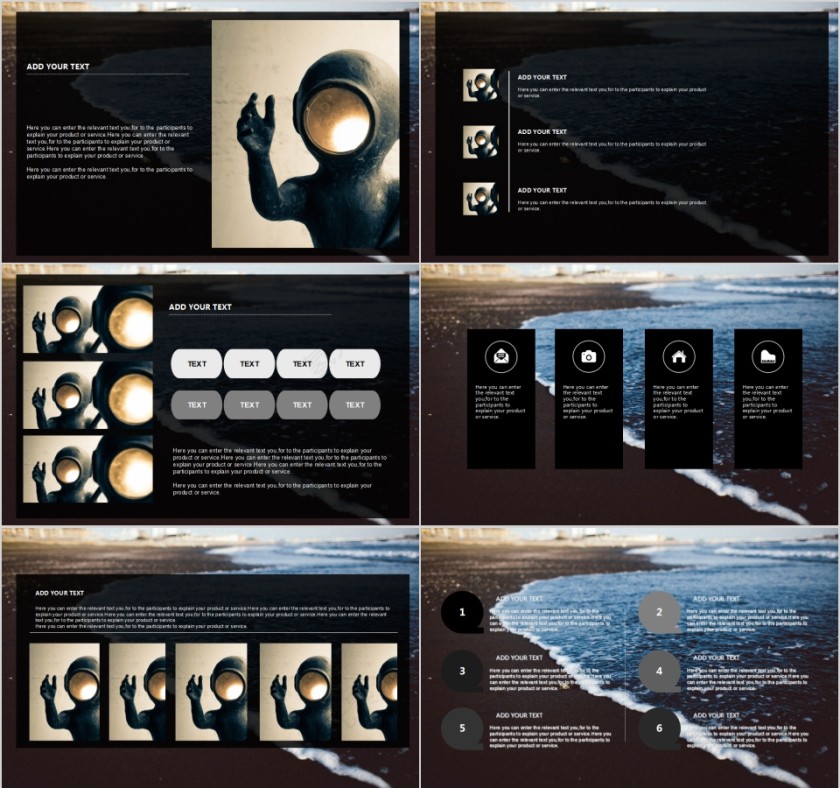 欧美极简PPT创意欧美杂志风创业书PPT模板 第3张