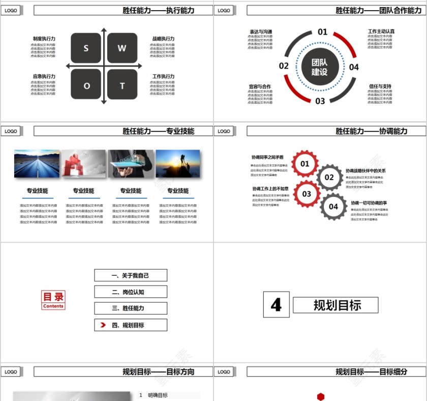 创意个性岗位竞聘PPT模板第4张
