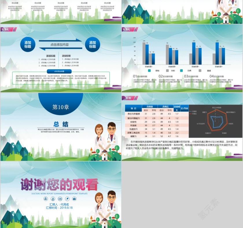 2019 品管圈医疗QC模版PPT第6张