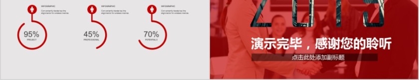 公司年终答谢会动态PPT模板企业员工客户感恩答谢晚会晚宴第5张