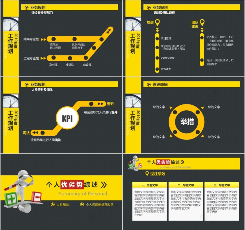 清爽大气岗位竞聘求职竞聘PPT模板第4张