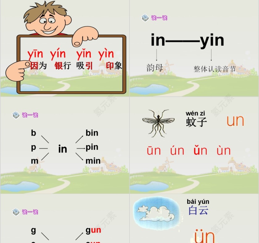 小学生汉语文拼音PPT课件 第5张