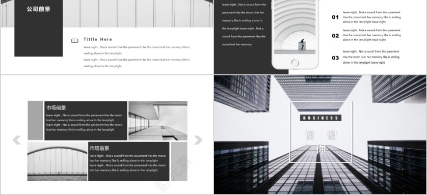 大气高端时尚简约创业融资计划书PPT模板第5张