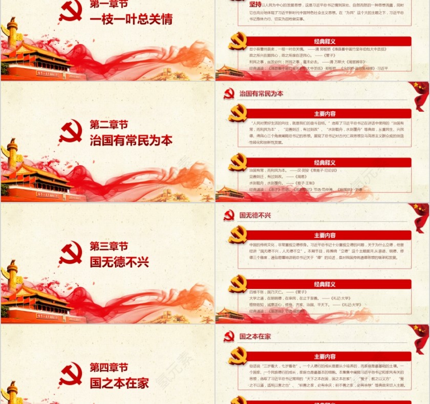 平语近人习近平总书记用典PPT模板第2张