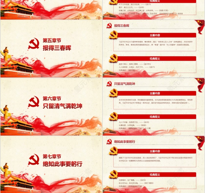 平语近人习近平总书记用典PPT模板第3张