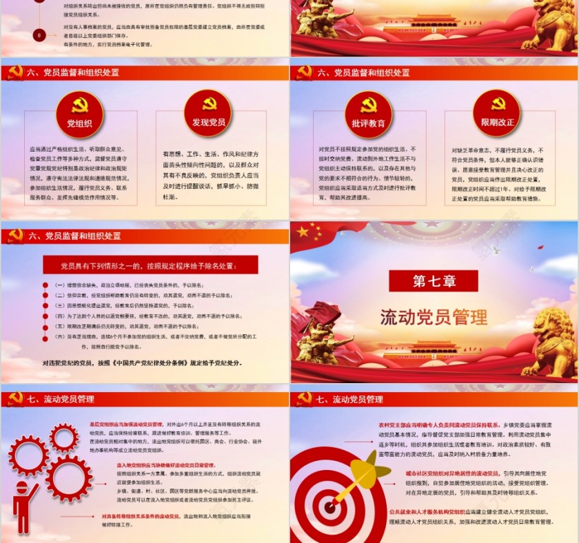 2019年中国共产党党员教育管理工作条例PPT模板第6张