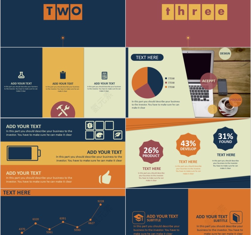 欧美复古主题PPT模板第2张