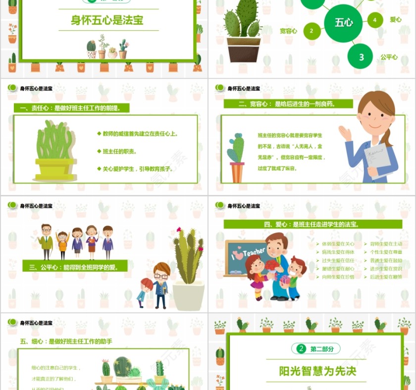 简约如何做好一名好班主任班主任培训PPT模板第2张