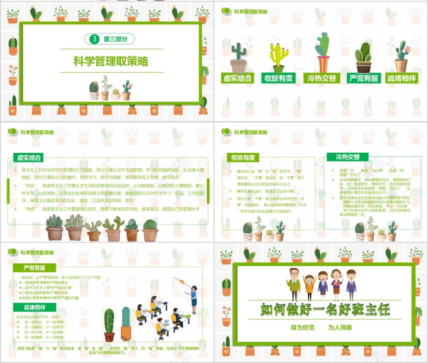 简约如何做好一名好班主任班主任培训PPT模板第4张