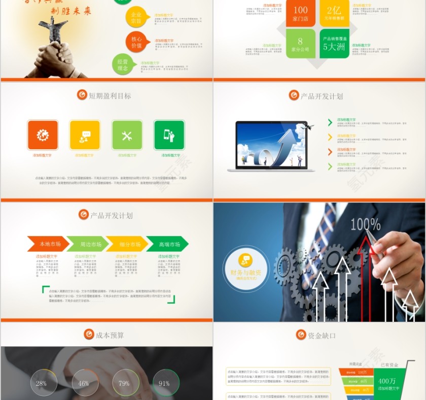 简约20xx年商业计划书ppt模版第5张