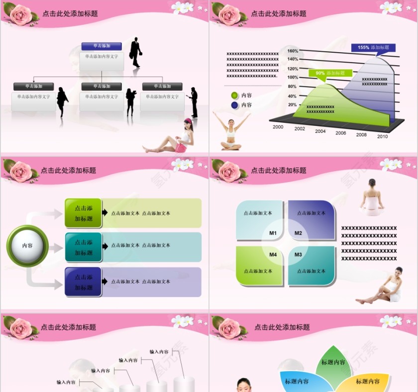 粉色商务通用美容美体瘦身SPA介绍PPT第3张