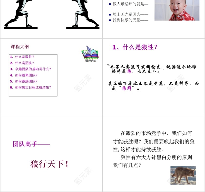 打造狼性销售团队销售团队建设与管理培训PPT模板第2张