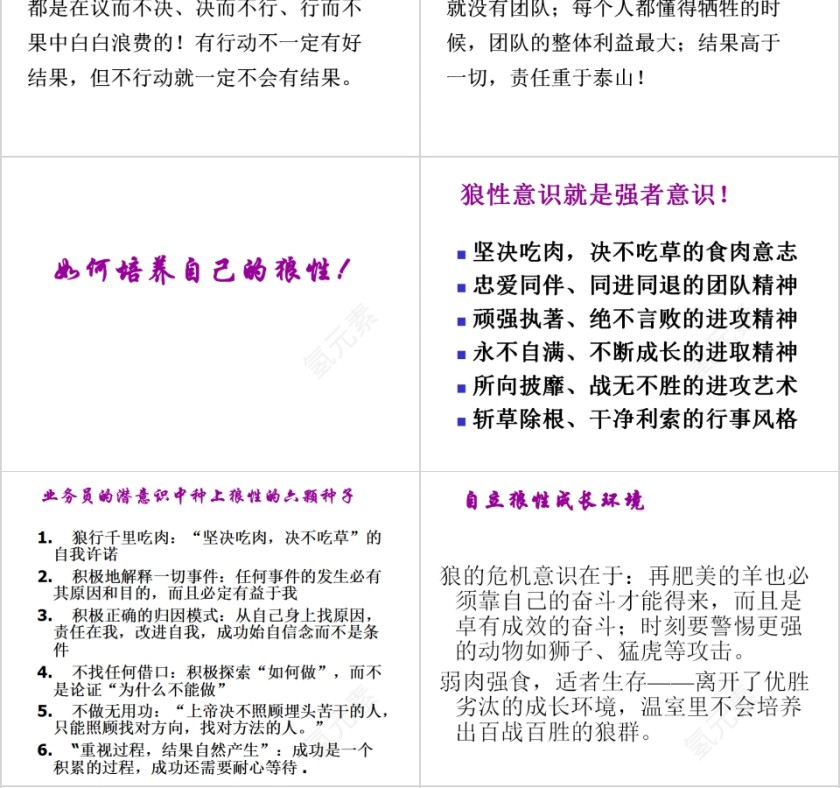 打造狼性销售团队销售团队建设与管理培训PPT模板第4张