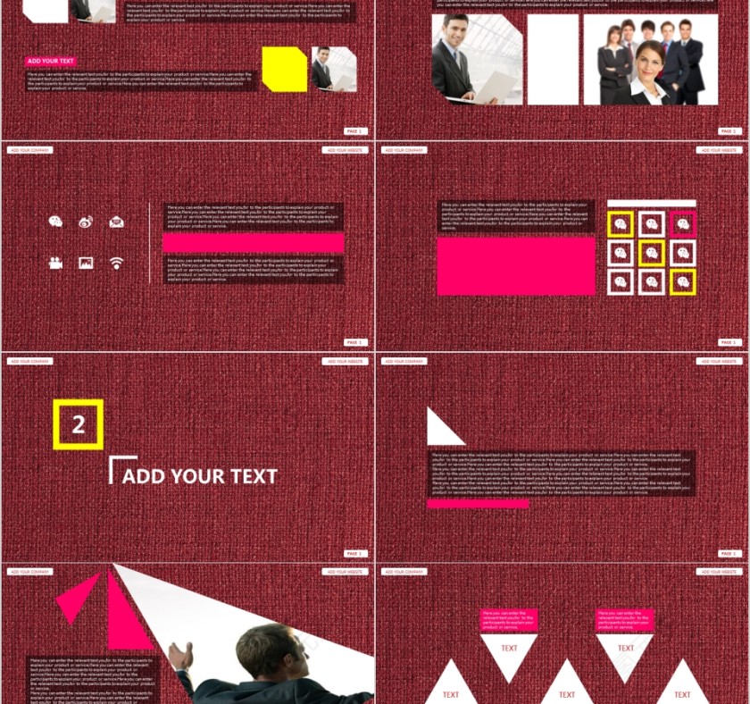 商务欧美ppt模板简约2019高端大气 商业工作汇报时尚极简风素材第2张