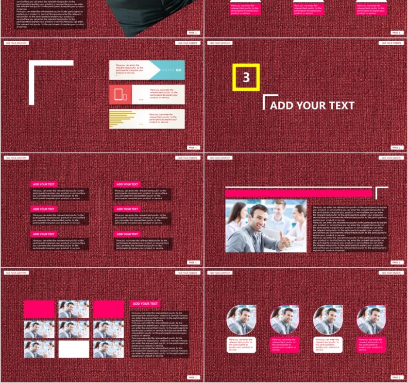 商务欧美ppt模板简约2019高端大气 商业工作汇报时尚极简风素材第3张