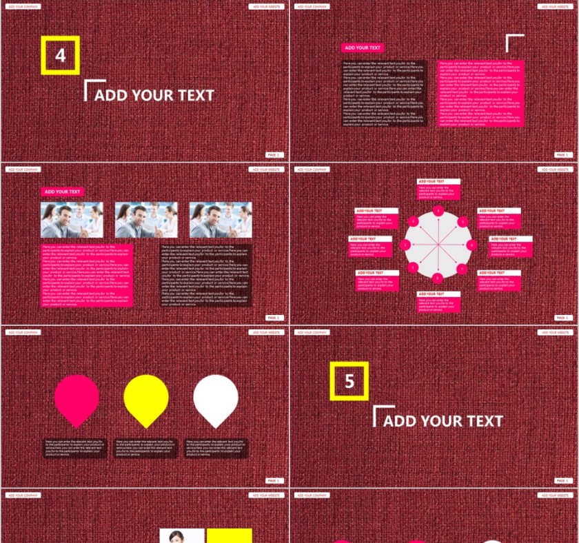 商务欧美ppt模板简约2019高端大气 商业工作汇报时尚极简风素材第4张