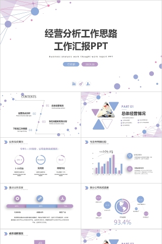 简约大气经营分析工作思路工作汇报PPT