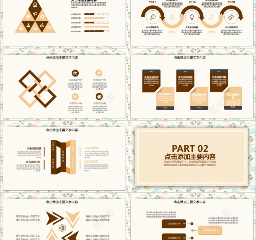 文艺小清新学术论文报告PPT第2张